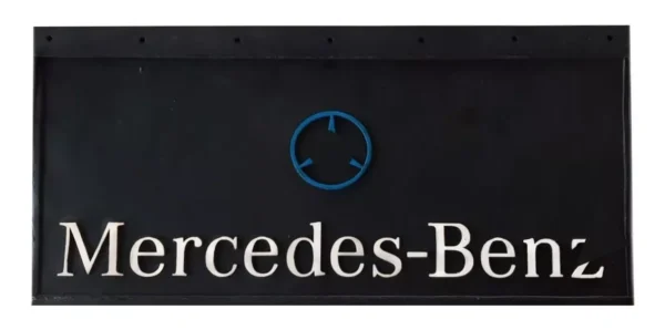 JGO.PARA MERCEDES BENZ LETRAS BLANCAS Y SELLO AZUL 63cm x 33cm C/T