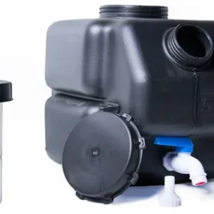 Tanque de agua 17lts color NEGRO con jabonera