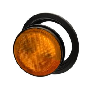 FARO TRASERO REDONDO 1800 C/RETRORREFLECTOR COLOR AMBAR UNIPOLAR